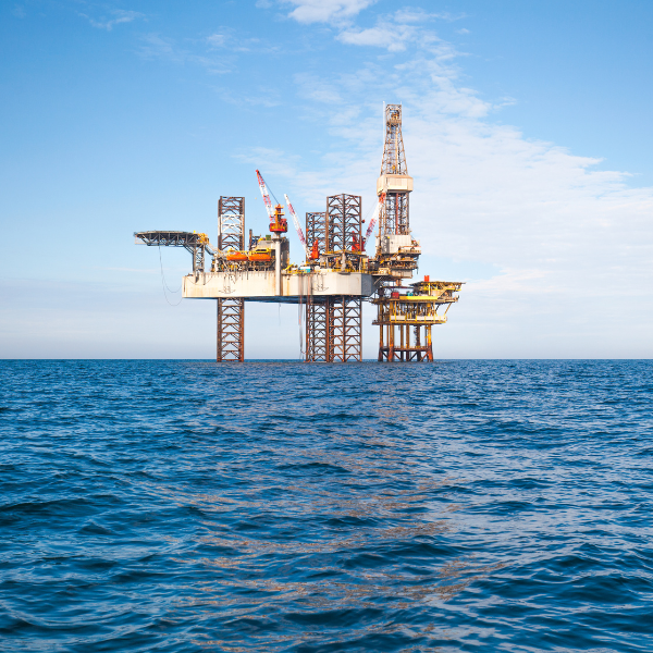 Oil rig off the coast of Louisiana