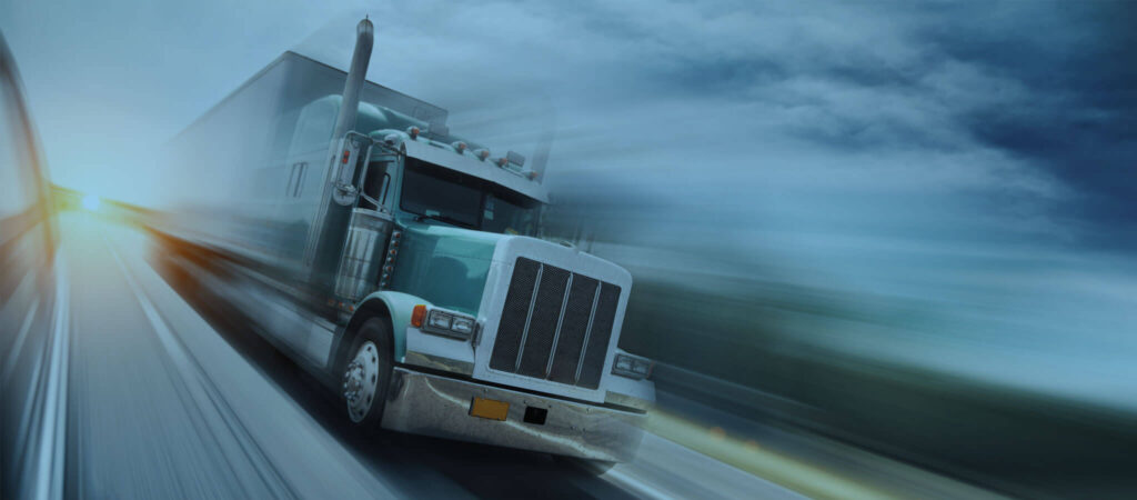 big truck on highway