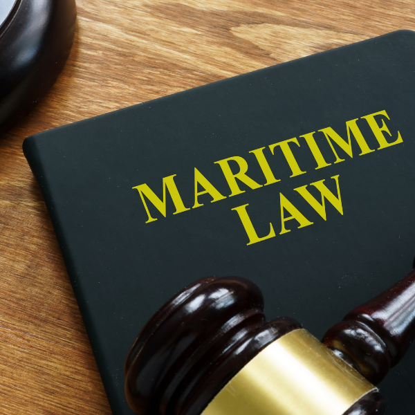 maritime law folder with a gavel on top