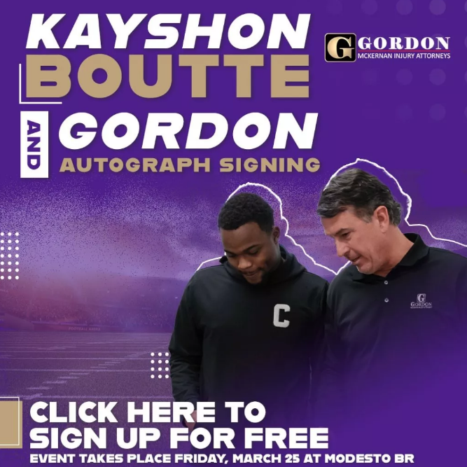 Gordon McKernan to Host Live Autograph Signing with Kayshon Boutte at Modesto in Baton Rouge.