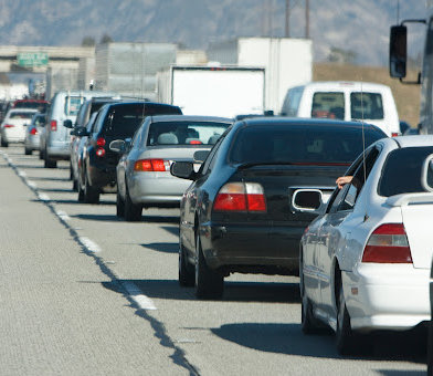 Interstates and highways are a common setting for multiple car collisions.