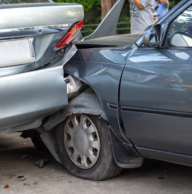 After a rear-end collision like this, you should call a Denham Springs car accident lawyer.