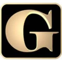 A golden G on a black background, logo for Gordon McKernan Injury Attorneys