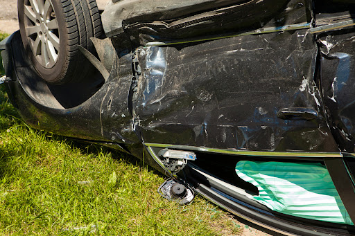 Car Wreck upside down, Louisiana Rollover Car Accident Attorneys