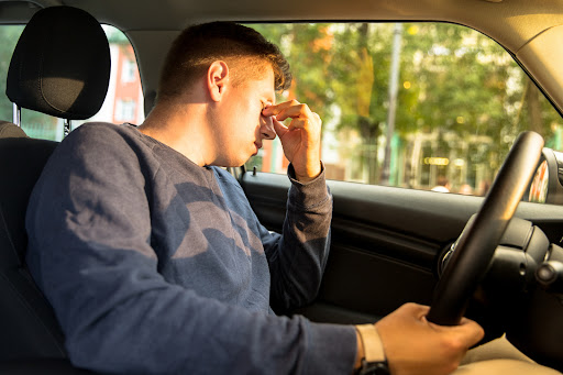 If you experience symptoms of being drowsy, do not drive your car in Louisiana.