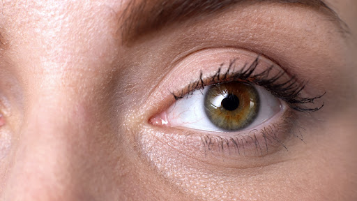 Closeup image of a woman's eye.