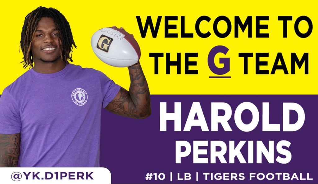 harold perkins, Tigers Linebacker Harold Perkins Signs NIL Deal with Gordon McKernan Injury Attorneys