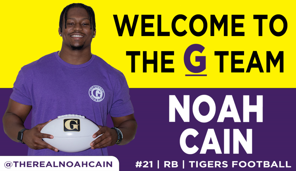 noah cain, Tigers&#8217; Running Back Noah Cain Joins the Get Gordon Athlete Lineup