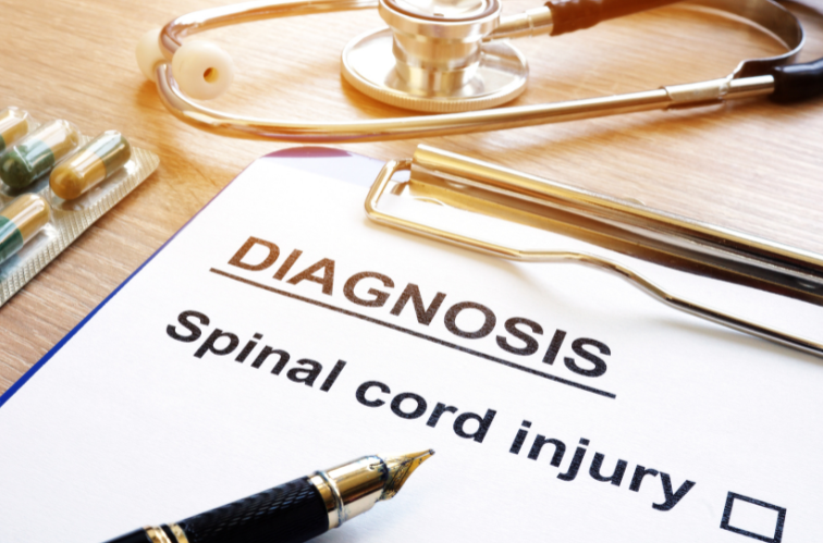 spinal cord injury diagnosis paperwork