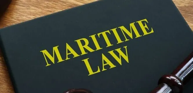 maritime law book and gavel