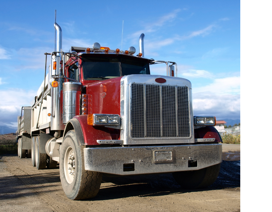 red big rig truck