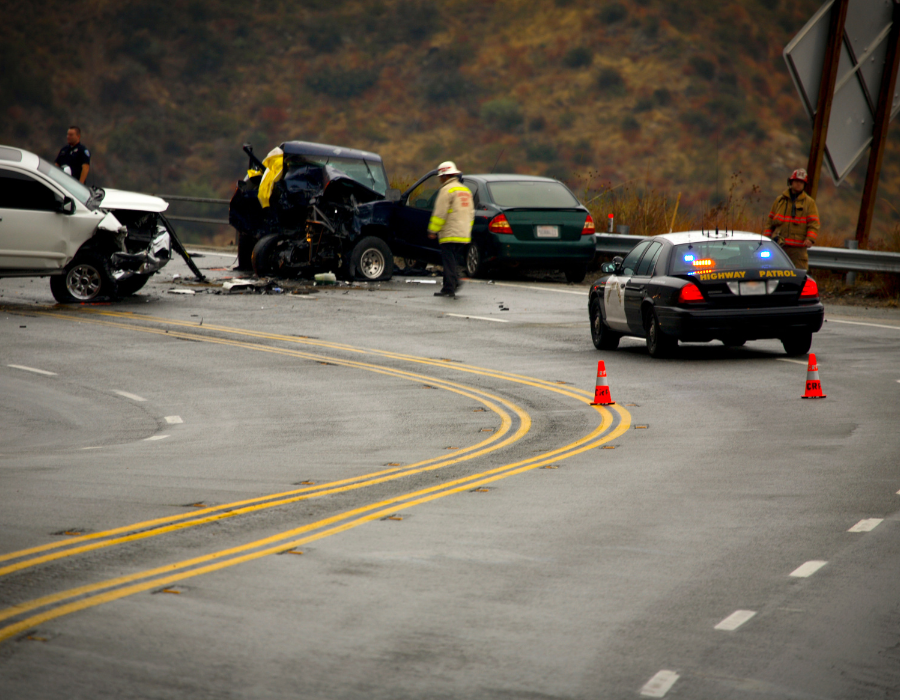 fatal car accident on a curvy road in the hills