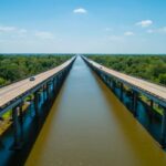 Accidente en el puente de la cuenca del Atchafalaya