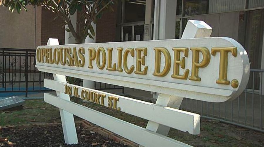 Opelousas Police Department sign