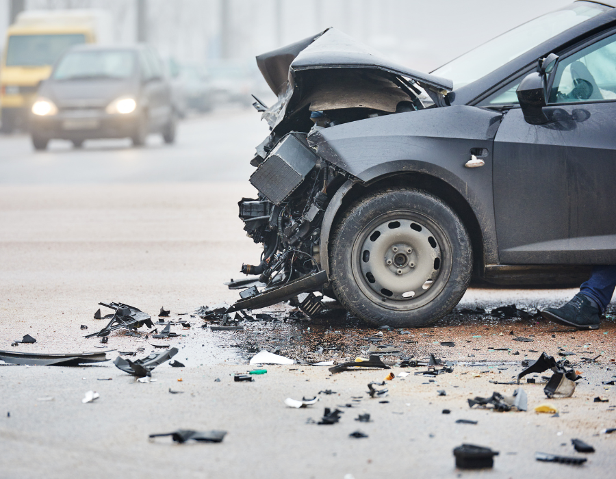 major head-on car accident