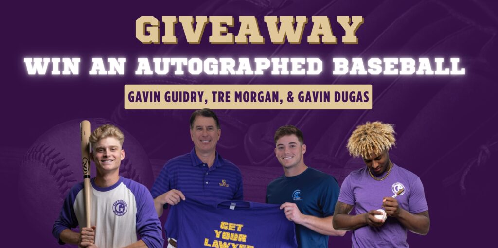 LSU Baseball Giveaway Banner Image