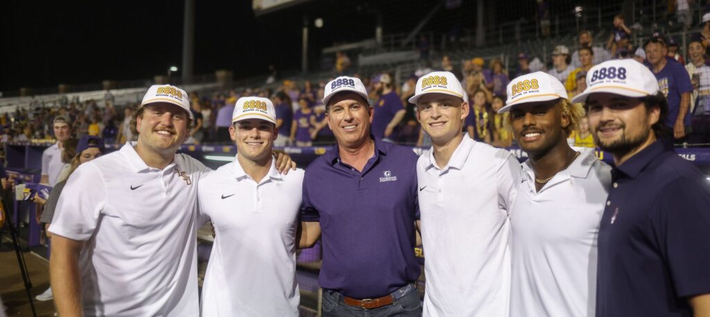 8888 Rally Hats Giveaway LSU Player Image