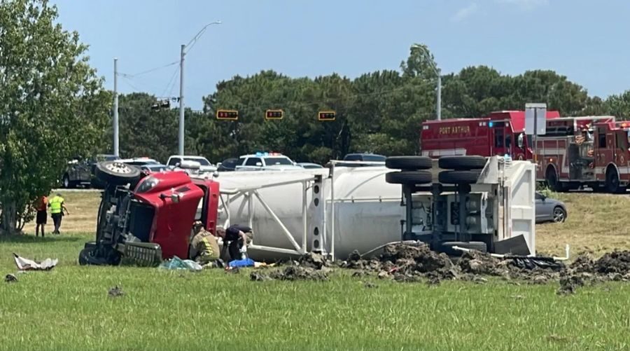 muere un camionero en un accidente con vuelco