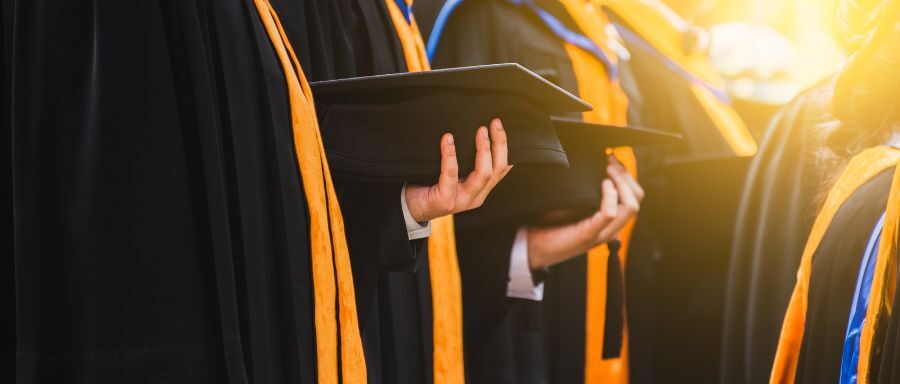 cap and gown group