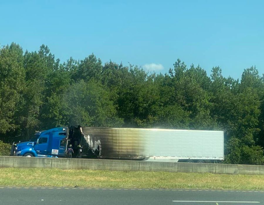 18-Wheeler Fire Forces I-20 Shutdown