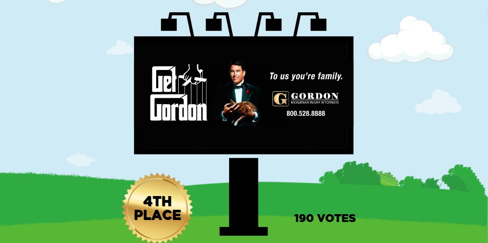 Gordon Billboard Competition, Gordon McKernan Announces the Winners of His Billboard Competition