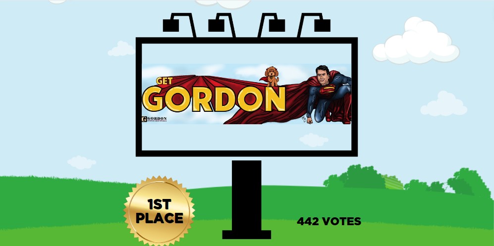 Gordon Billboard Competition, Gordon McKernan Announces the Winners of His Billboard Competition