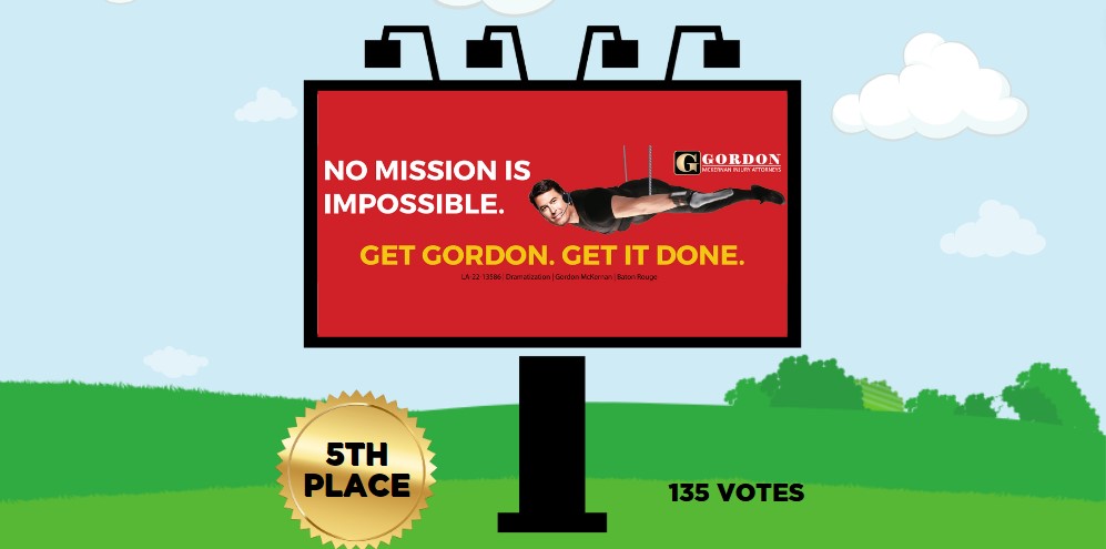 Gordon Billboard Competition, Gordon McKernan Announces the Winners of His Billboard Competition
