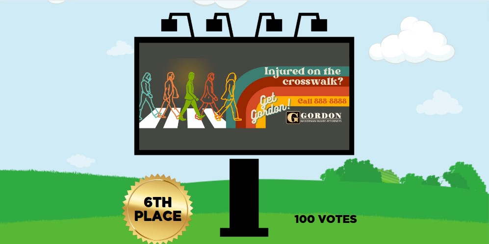 Gordon Billboard Competition, Gordon McKernan Announces the Winners of His Billboard Competition