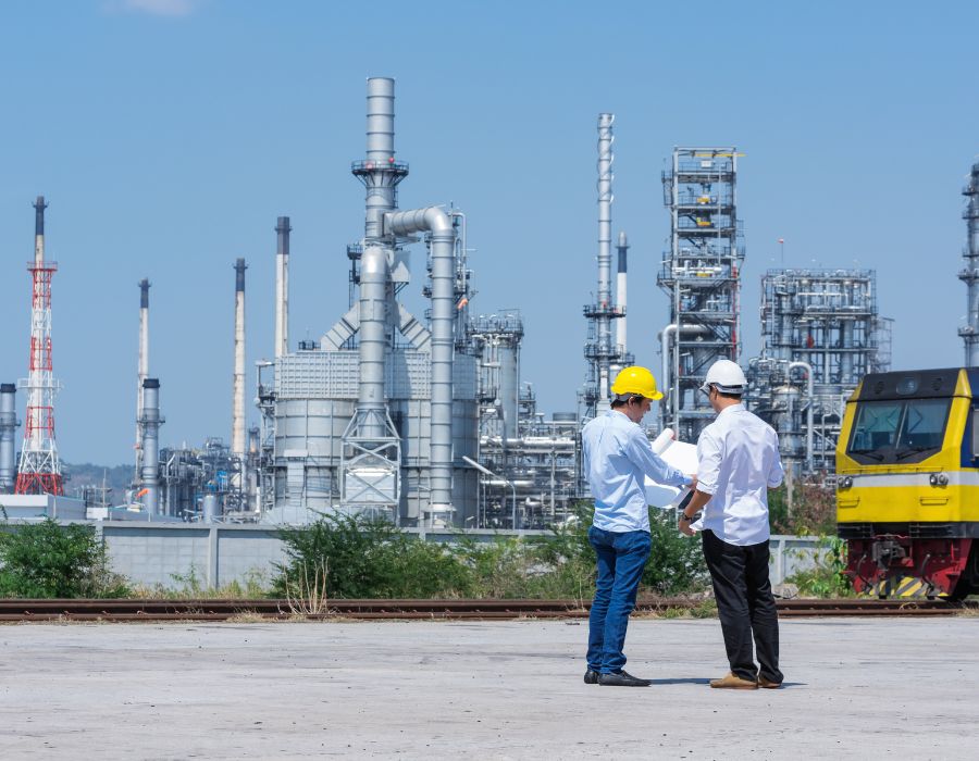 Chemical plant & refinery workers are at risk of accident hazards