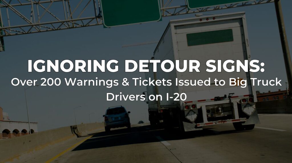 how interstate 20 detours are affecting truck drivers