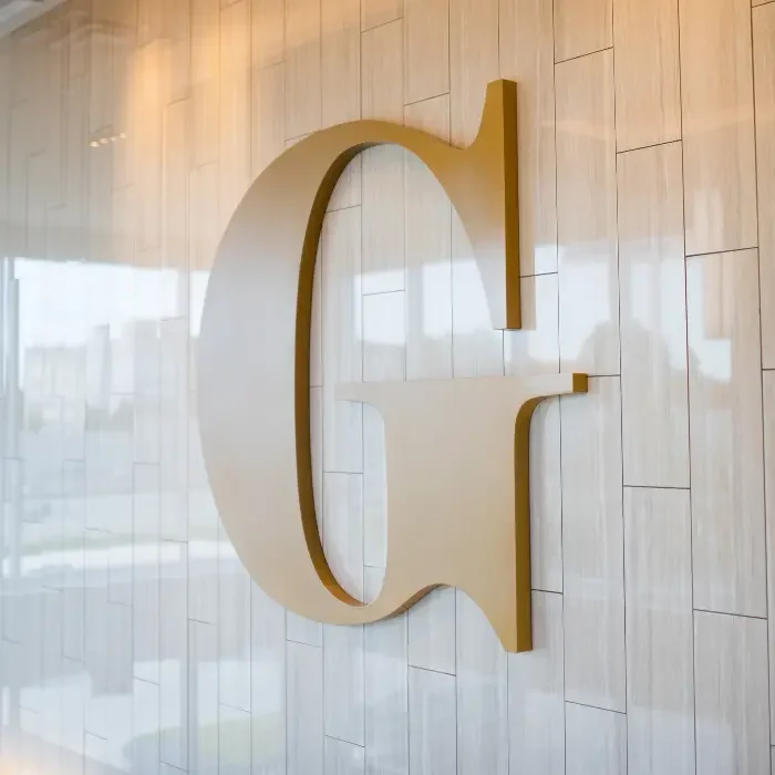 Big Gold G in Gordon McKernan's office