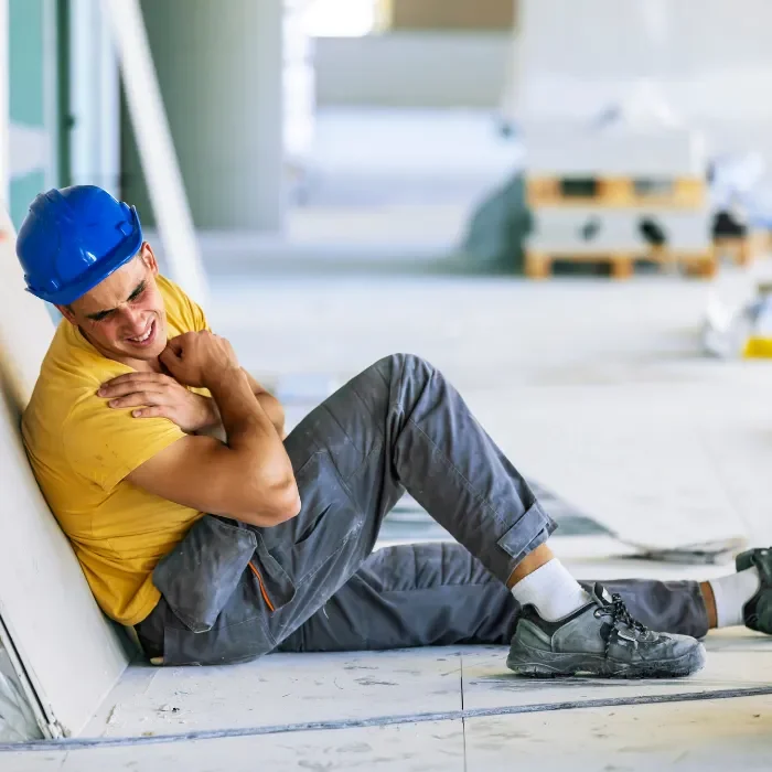 Monroe injury attorney worker hurt on the ground
