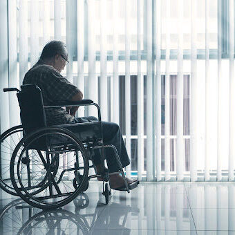 Old Man in Wheelchair