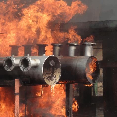 industrial plant fire incendio en una planta industrial