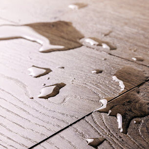 water on the floor