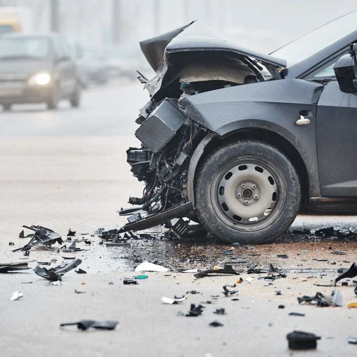 major head-on car accident