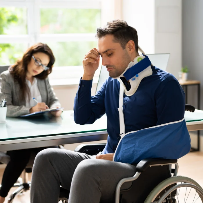 shreveport-injury-attorney man hurt in a wheel chair